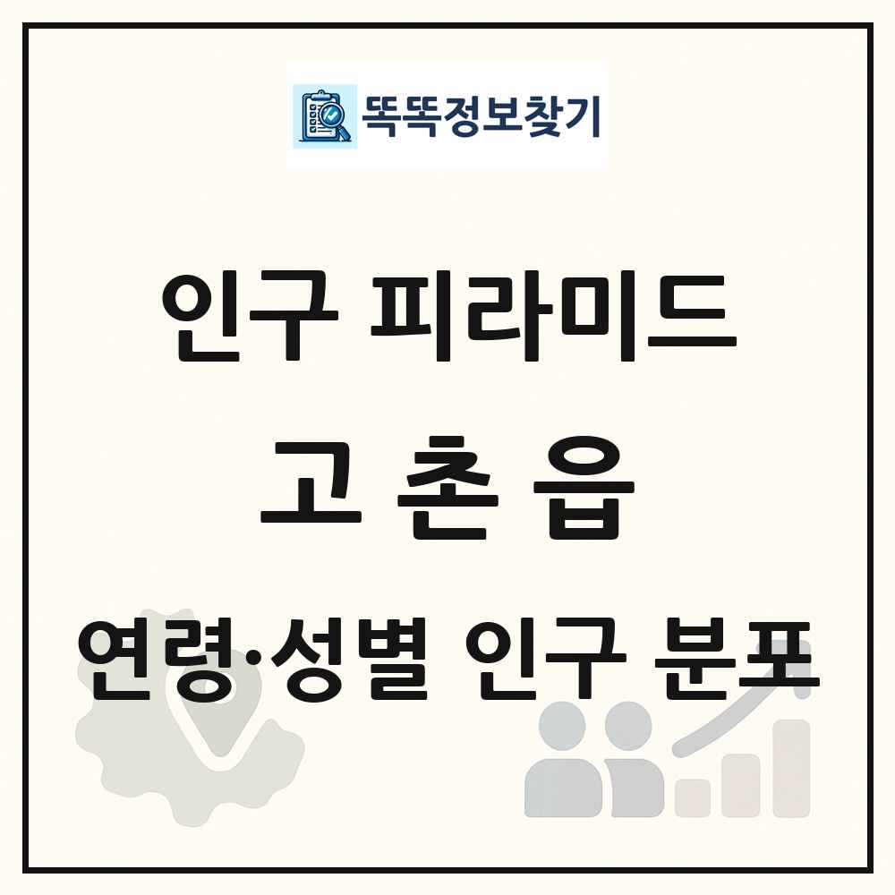 고촌읍 인구 피라미드 링크 그림